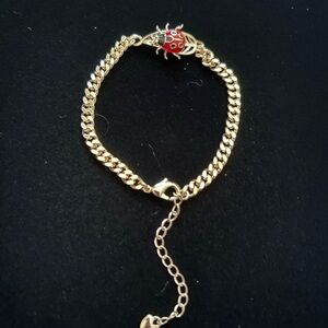 Gold plated Ladybug Bracelet